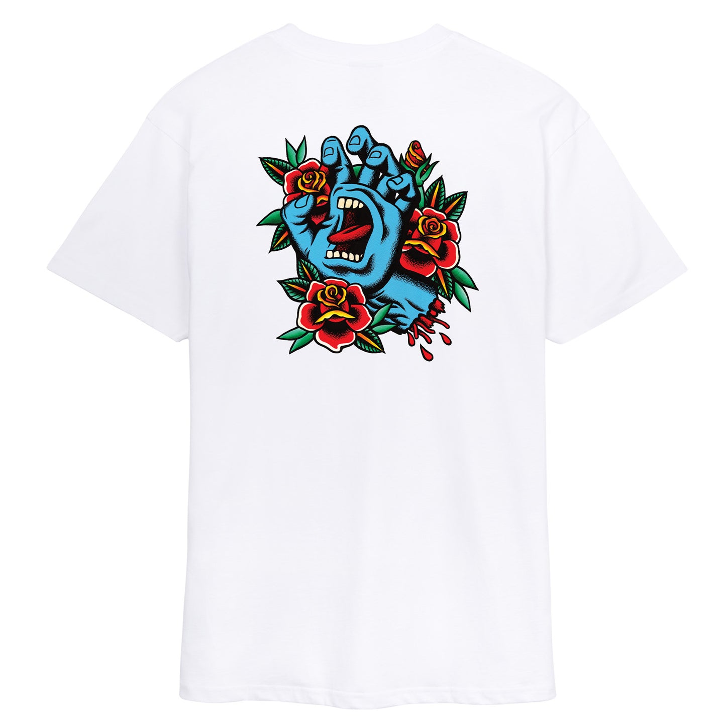 Santa Cruz Screaming Flash Center T-Shirt Black White