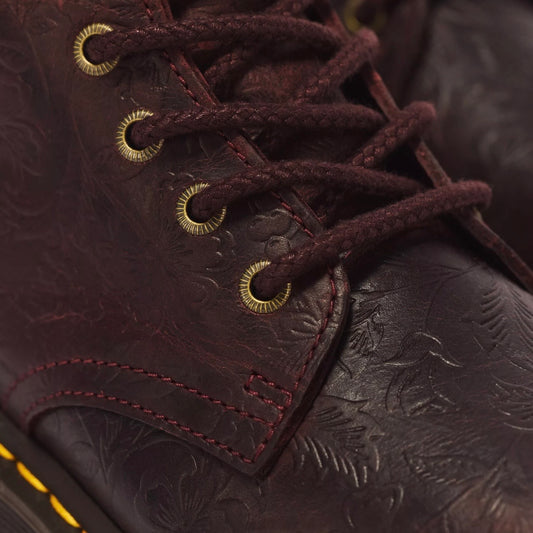 Dr.Martens Jadon Floral Emboss Crazy Horse Cherry Red 43558600
