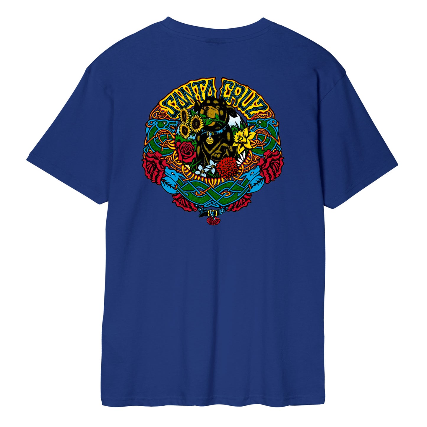Santa Cruz Dressen Mash Up Opus T-Shirt Black White Cobalt