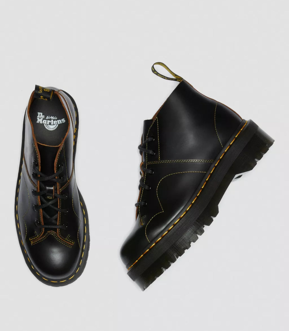 Dr.Martens Church Quad Black Vintage Smooth 25357001