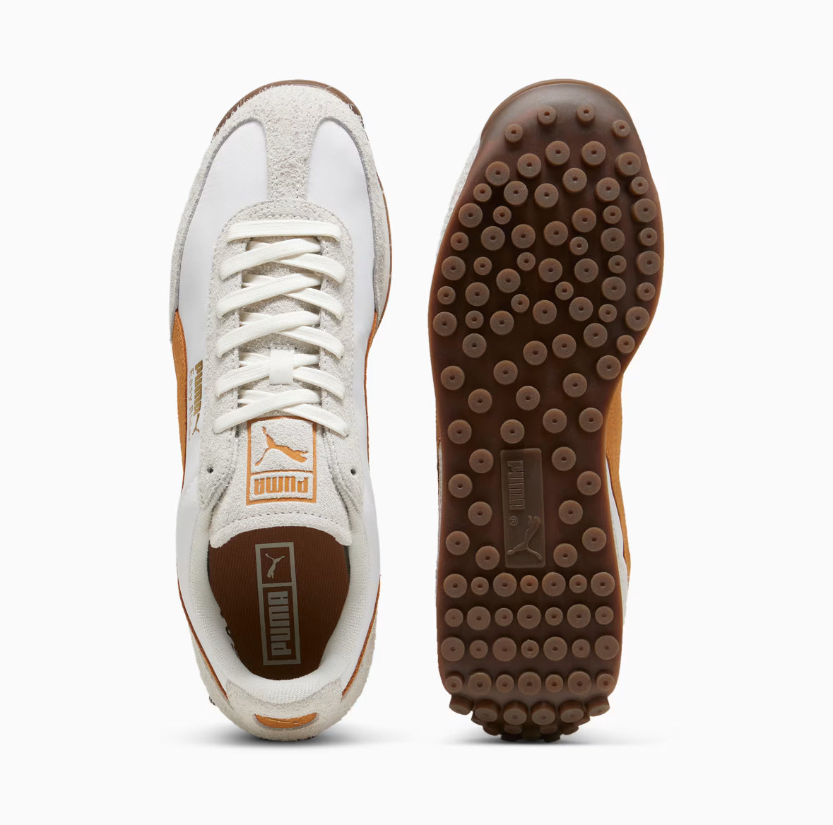 Puma Easy Rider Nylon Sneaker Warm White Caramel Latte 399661-02