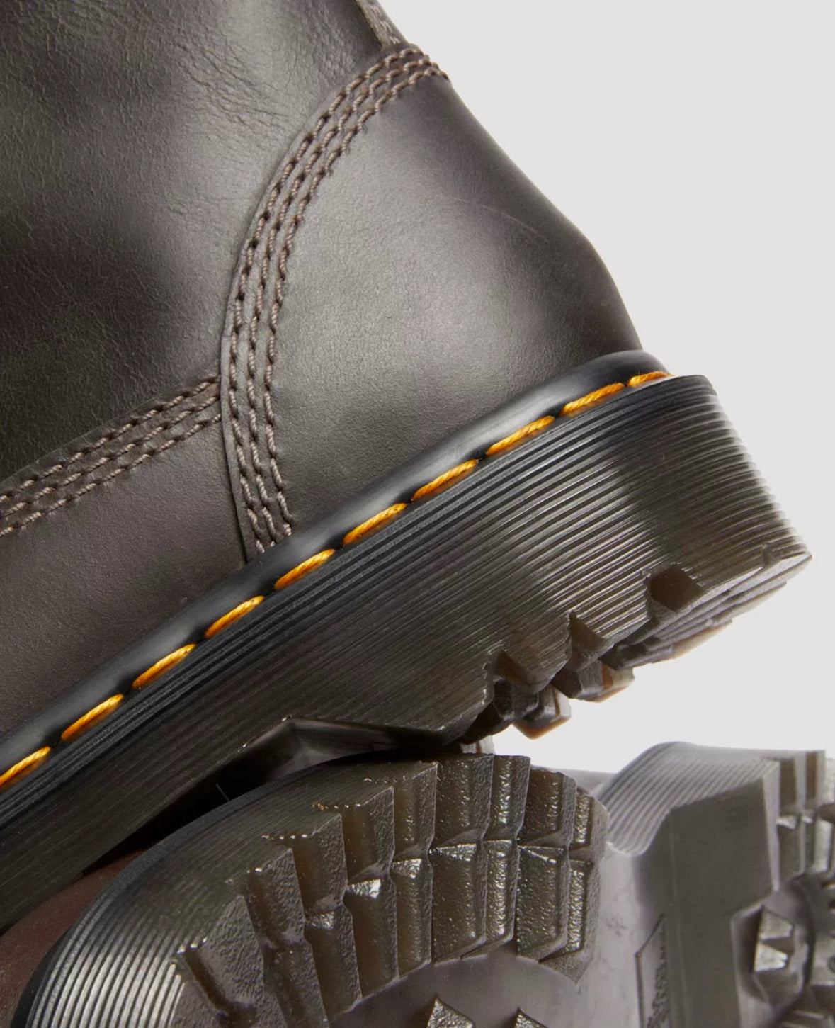Dr.Martens Anistone Lo Biker Boot Charcoal Burnished Waxy Pull Up WP 31880057