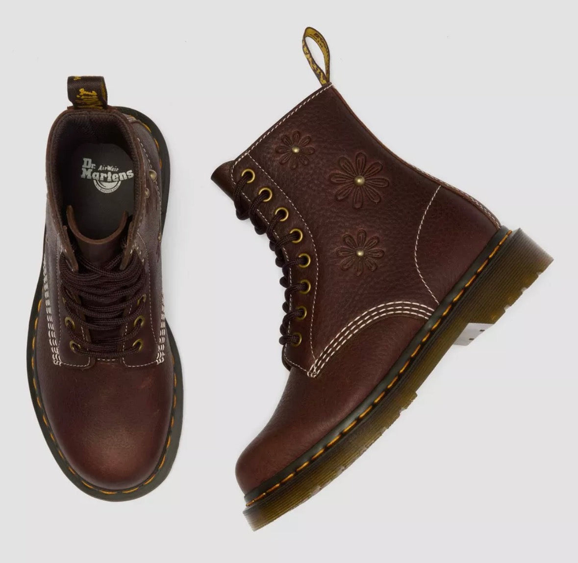 Dr.Martens 1460 Pascal Flower Dark Brown Grizzly 42420200