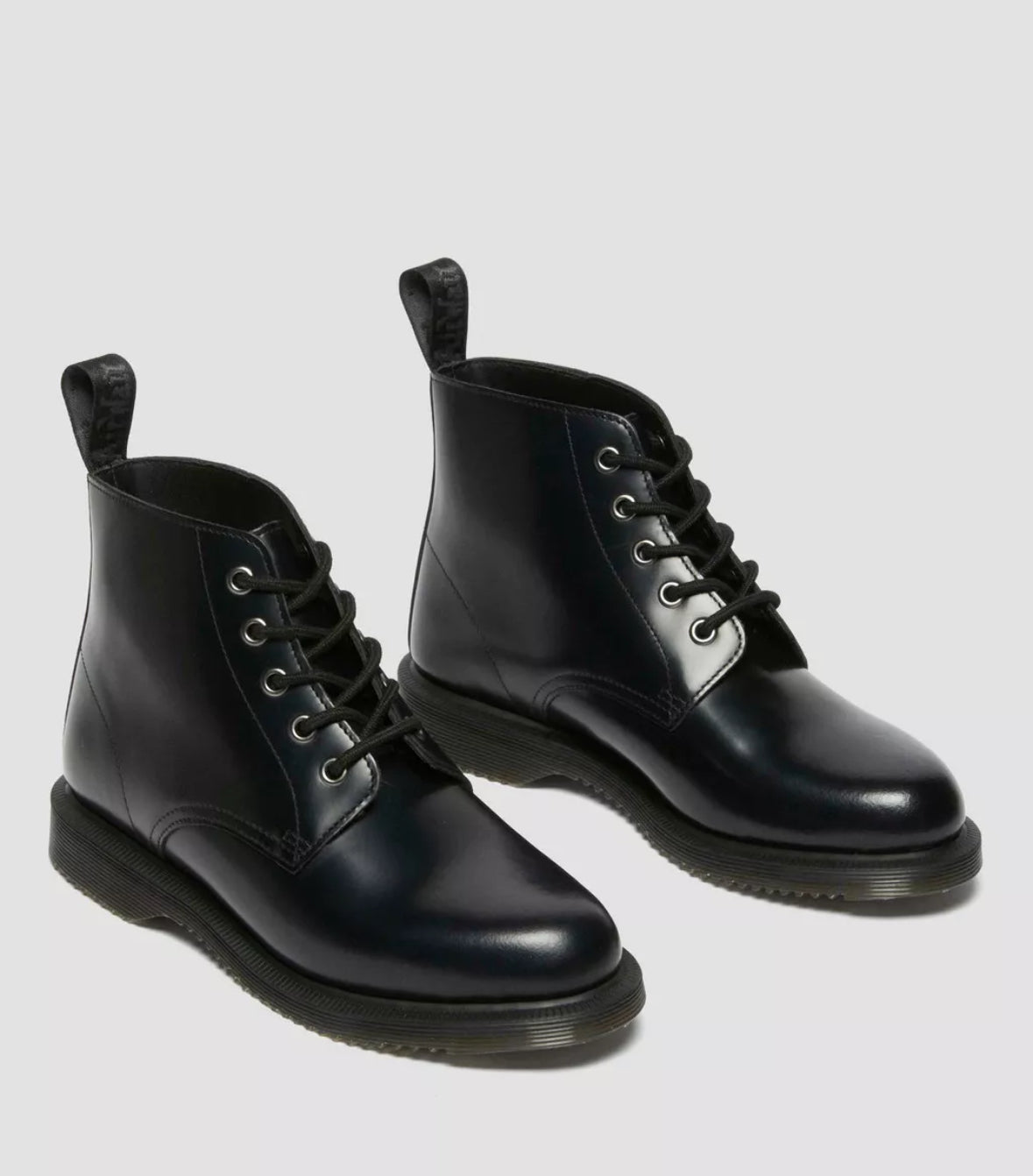 Dr.Martens 5 Loch Ankle Boots Emmeline Black Polished Smooth 32219001