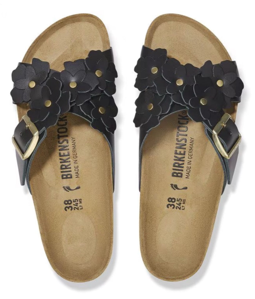 Birkenstock Siena Flower Embellishment Black 1026734