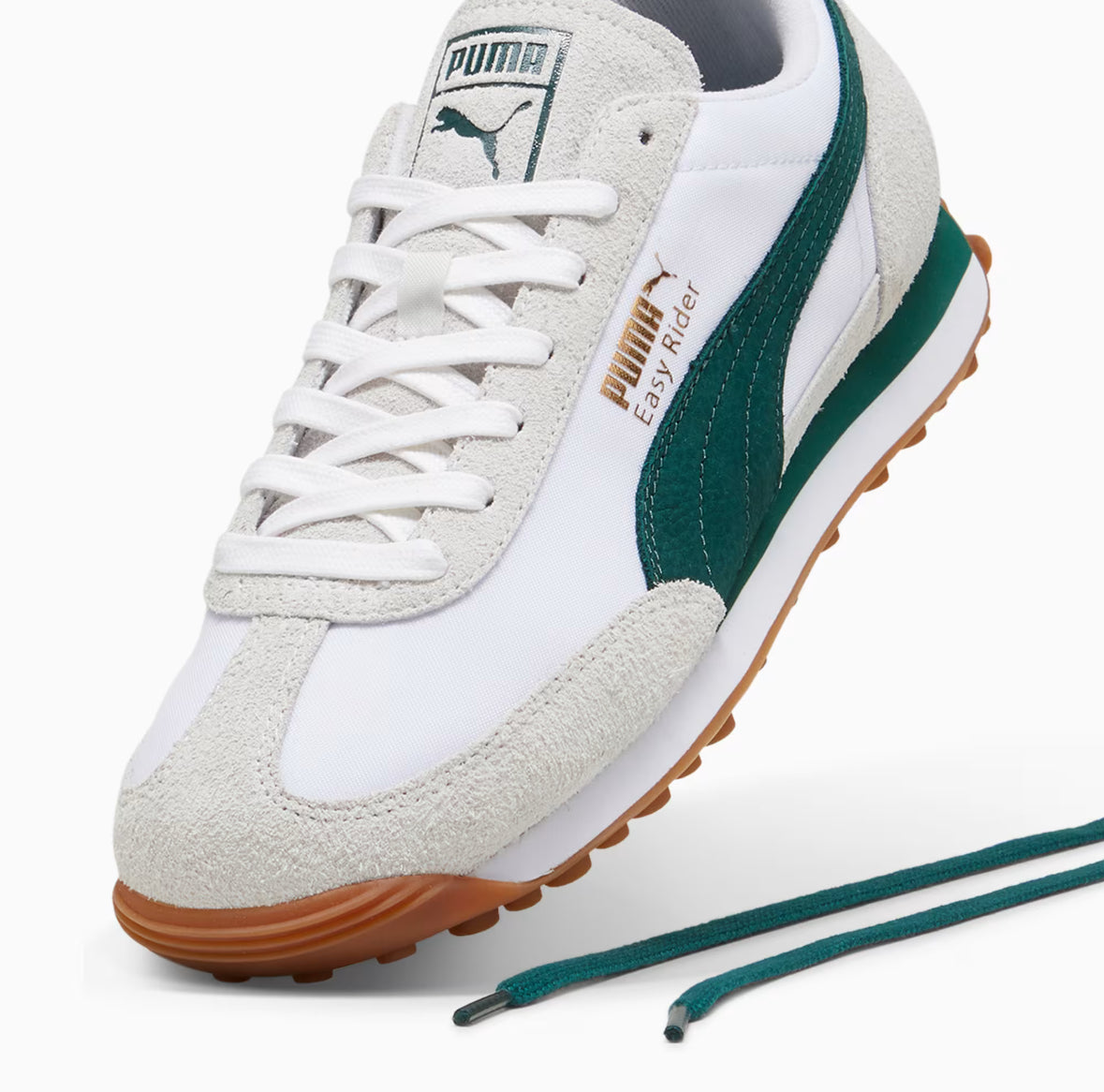 Puma Easy Rider Nylon Sneaker White Dark Myrtle 399661-01