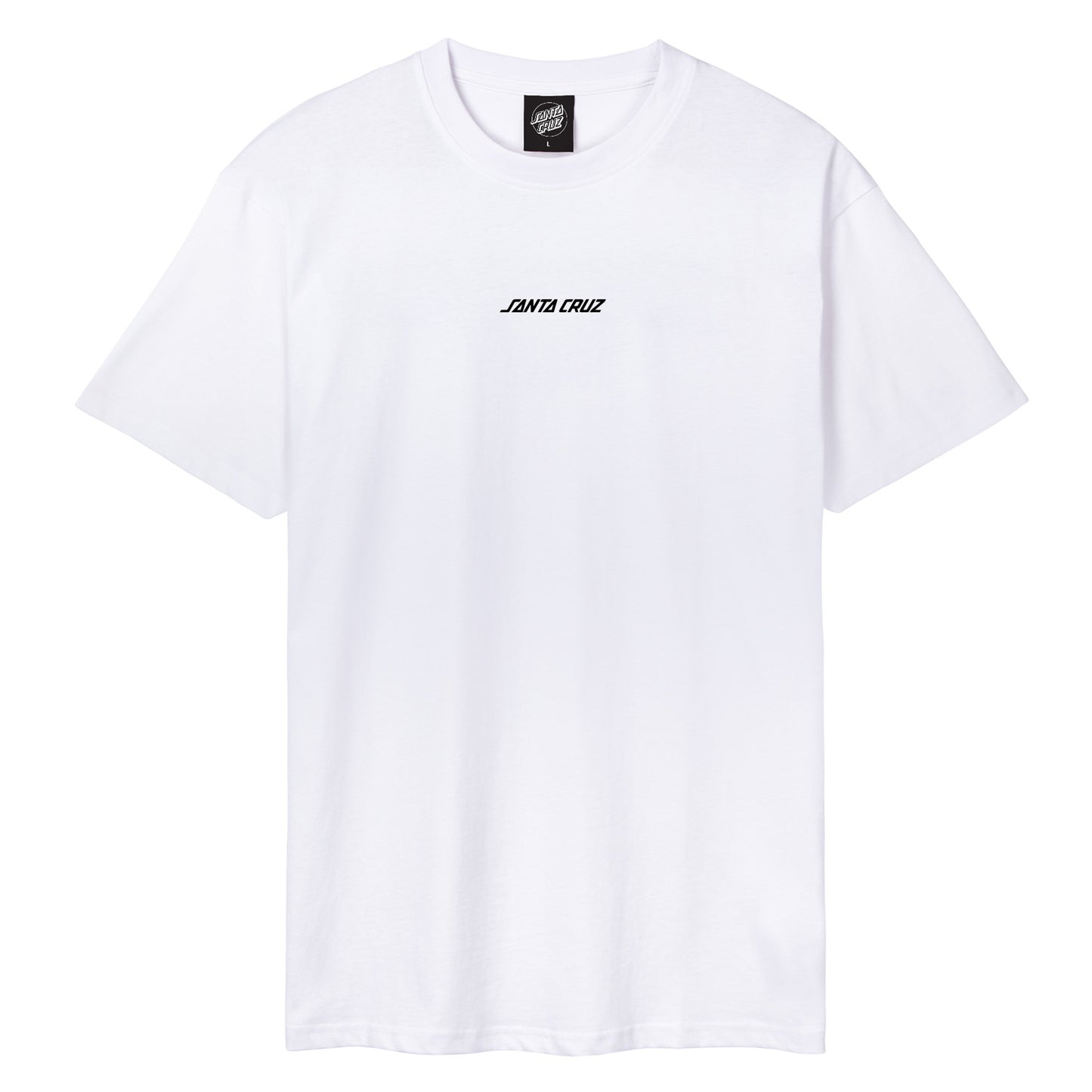 Santa Cruz Screaming Flash Center T-Shirt Black White