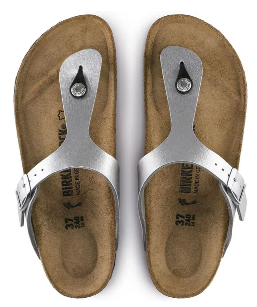 Birkenstock Gizeh Birko-Flor Silver 0043851