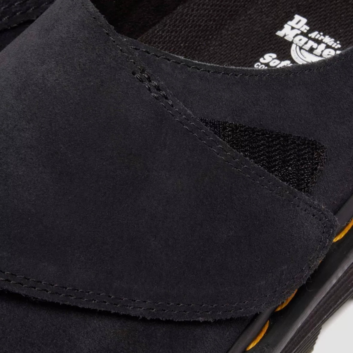 Dr.Martens Zebzag AnyWair Mules Black Bronx Suede 41730001