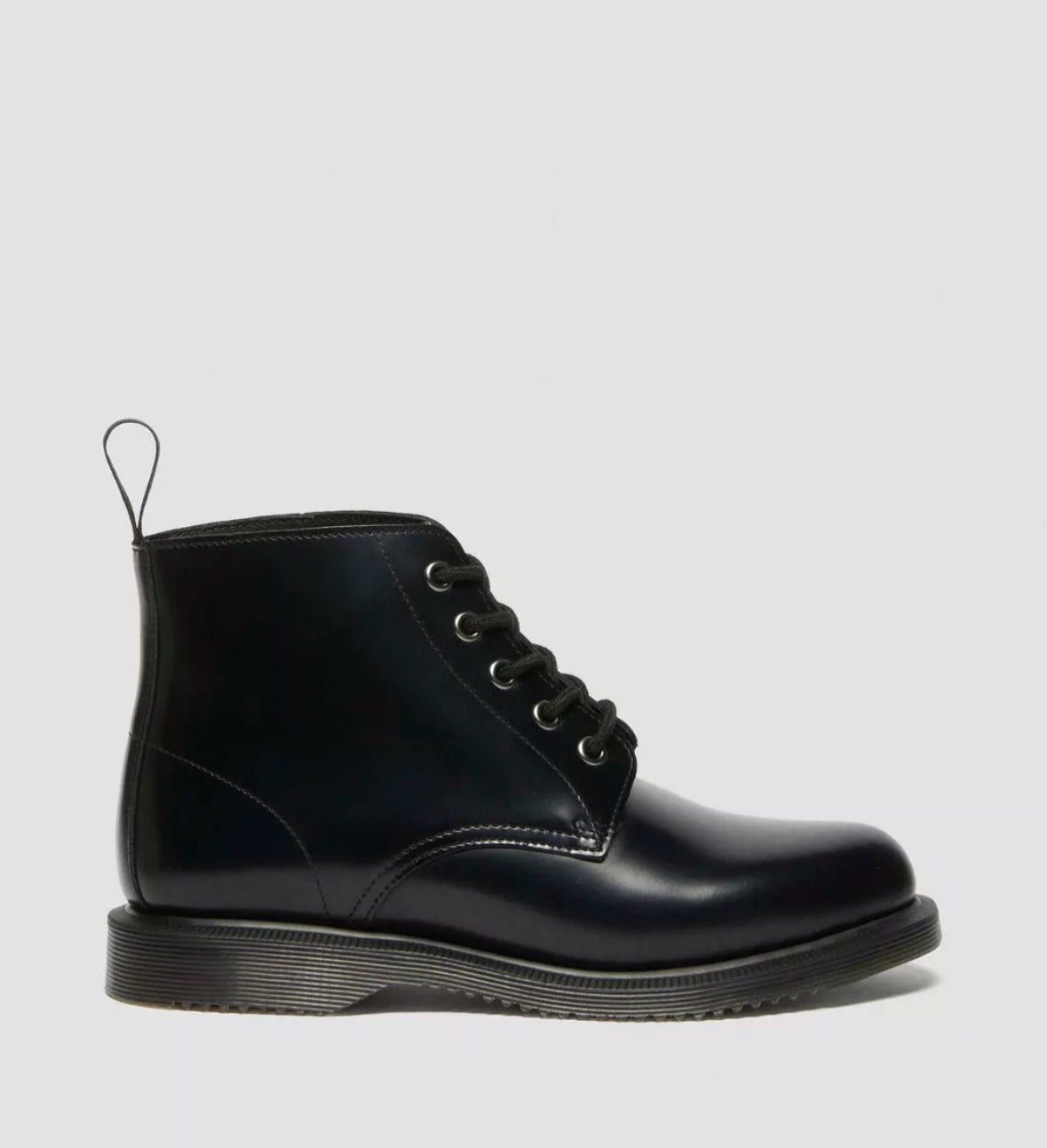 Dr.Martens 5 Loch Ankle Boots Emmeline Black Polished Smooth 32219001