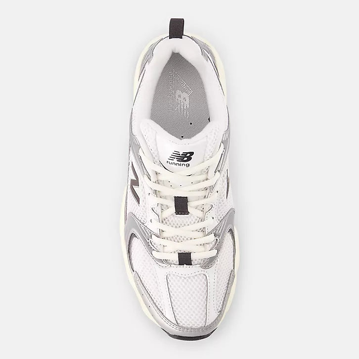 New Balance U530 ESA White Silver Metallic Black Cement
