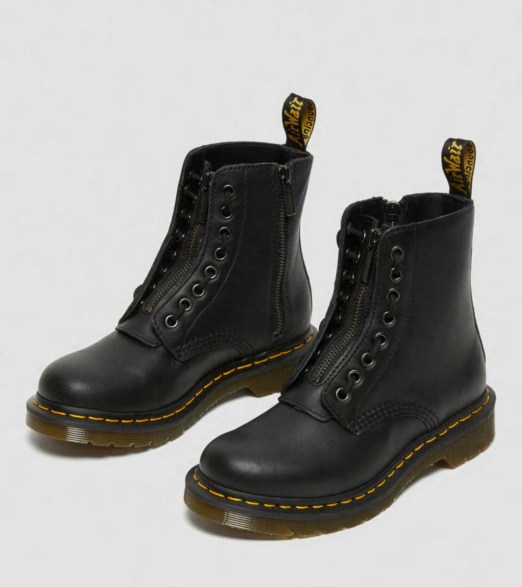 Dr.Martens 1460 Pascal Front Zip Black 23863001 Perplex Shoeplex