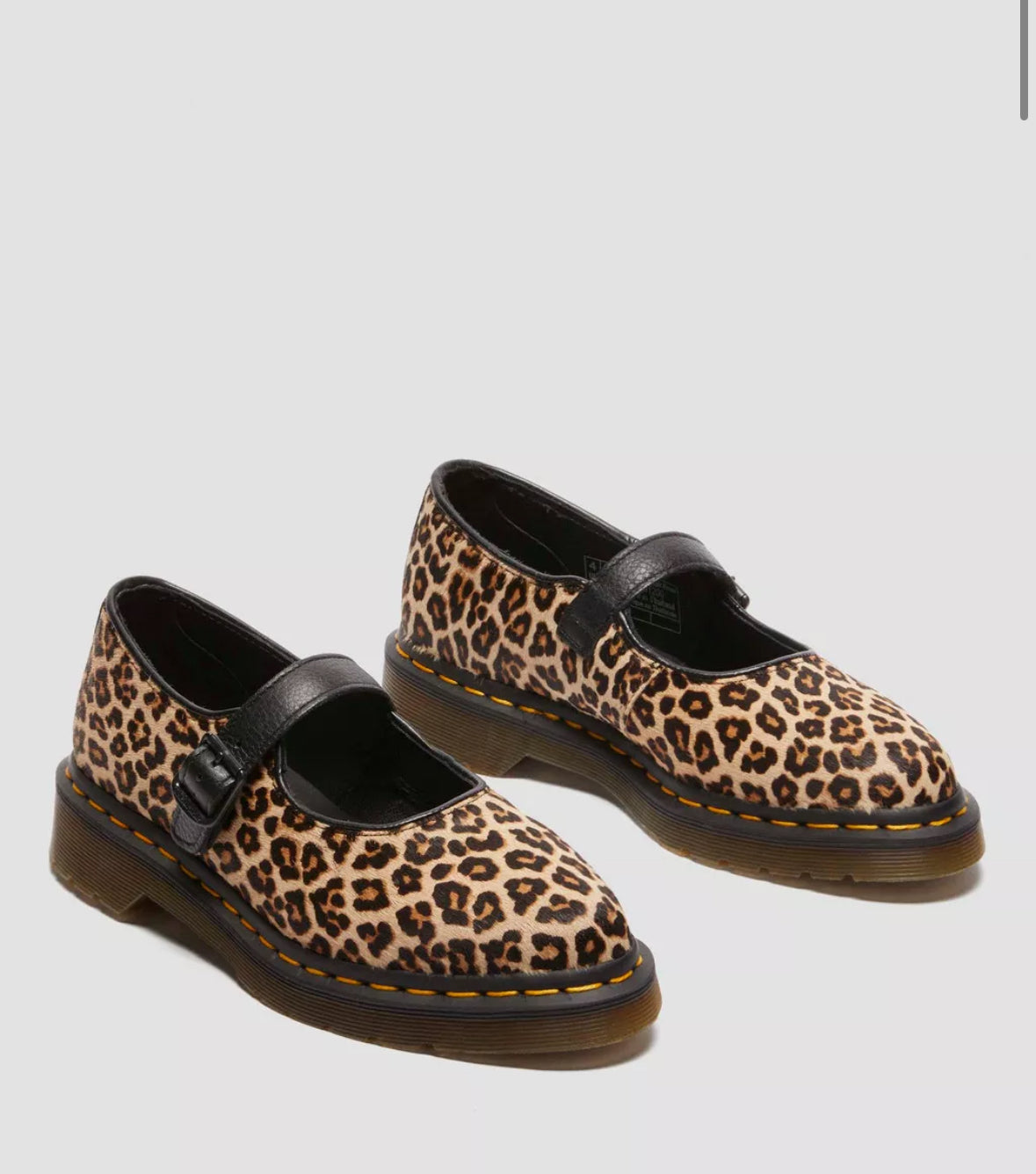 Dr.Martens Elphie Mary Jane Black Leopard 41651200
