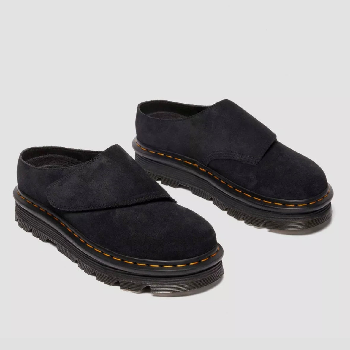 Dr.Martens Zebzag AnyWair Mules Black Bronx Suede 41730001