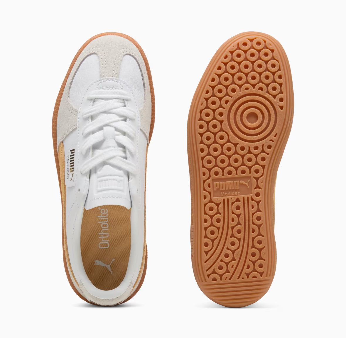 Puma Palermo White Almost Apricot 396464-19