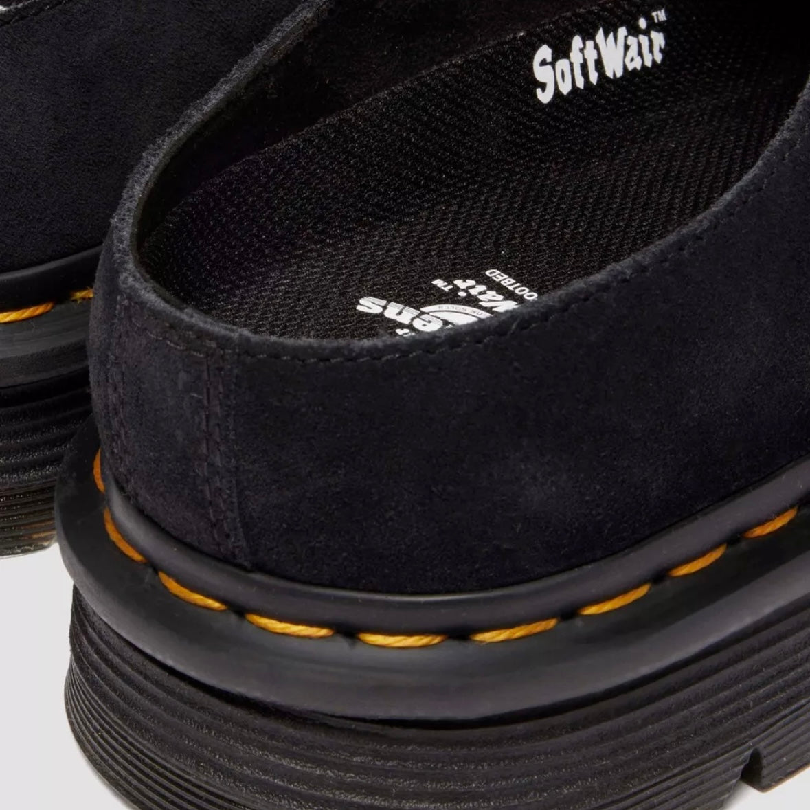 Dr.Martens Zebzag AnyWair Mules Black Bronx Suede 41730001