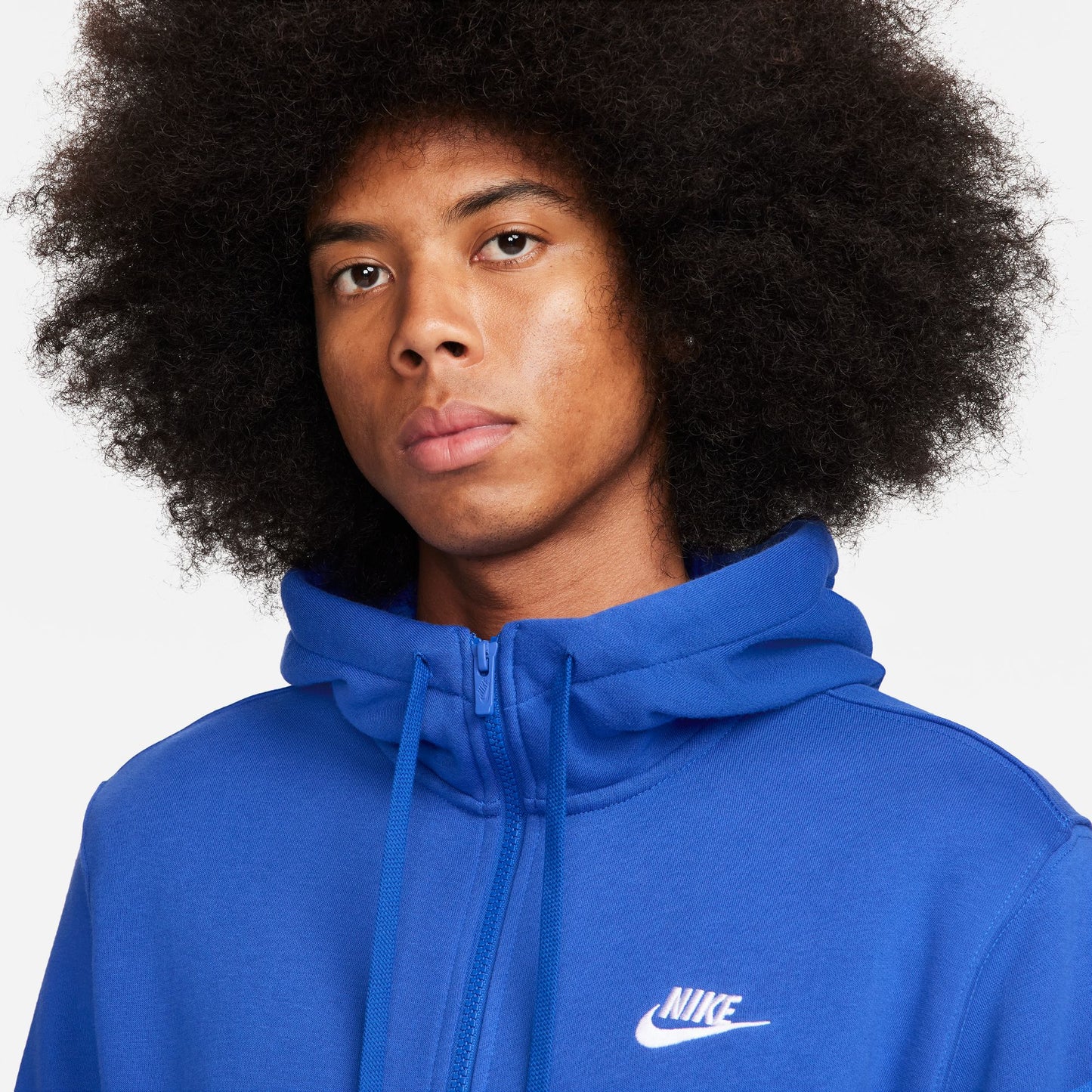 Nike Sportswear Club Full-Zip Hoodie Fleece Game Royal BV2645-480