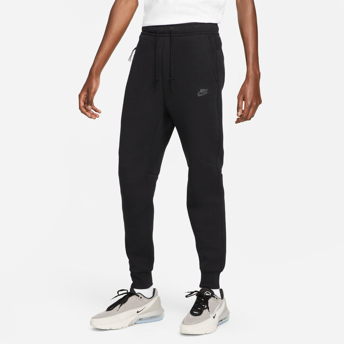 Black nike fleece pants online