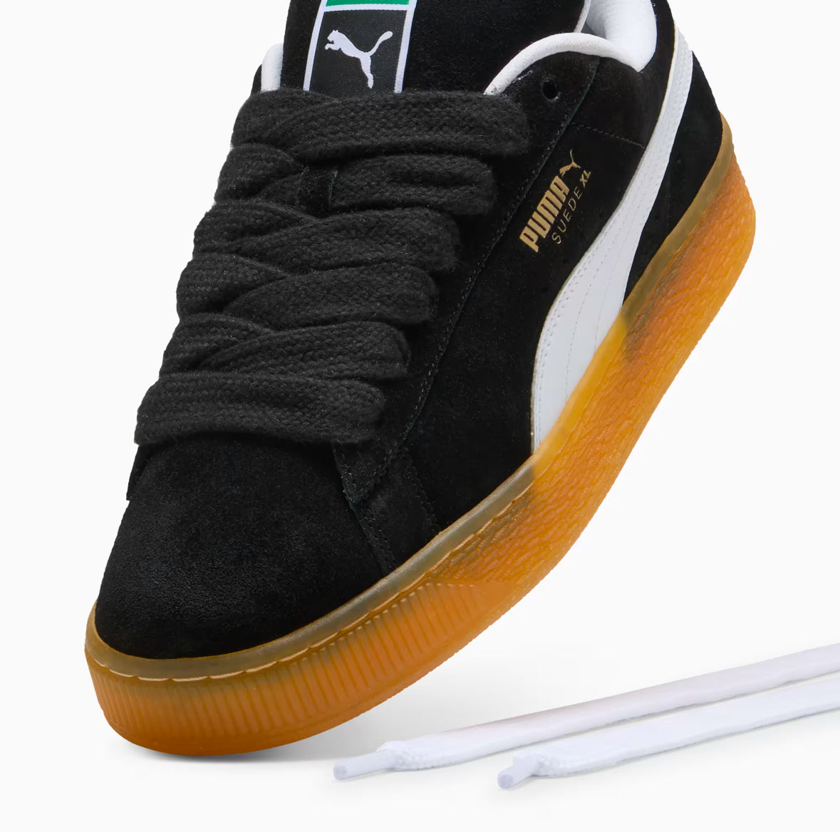 PUMA Suede XL Dark Risk Black White Gum 401348-01