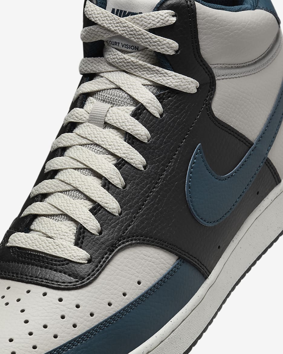 Nike Court Vision Mid Light Iron Phantom Black Navy DN3577-004
