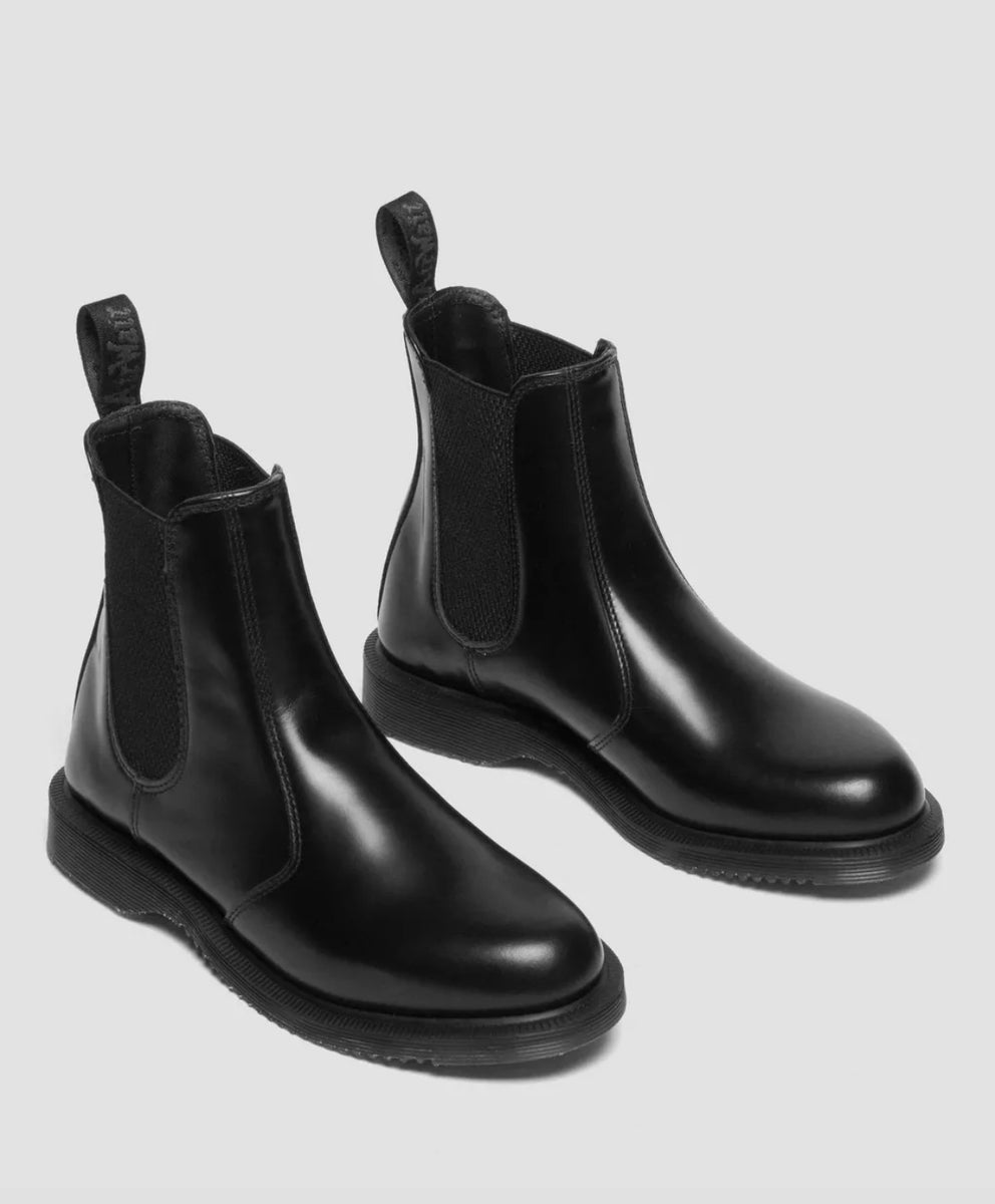 Dr.Martens Chelsea Boots Flora Black Polished Smooth 32217001 Perplex Shoeplex