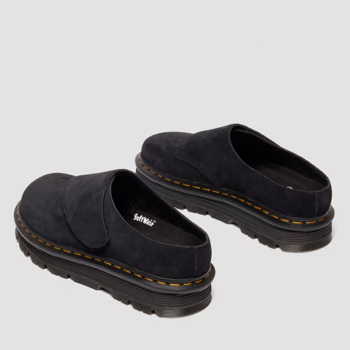 Dr.Martens Zebzag AnyWair Mules Black Bronx Suede 41730001
