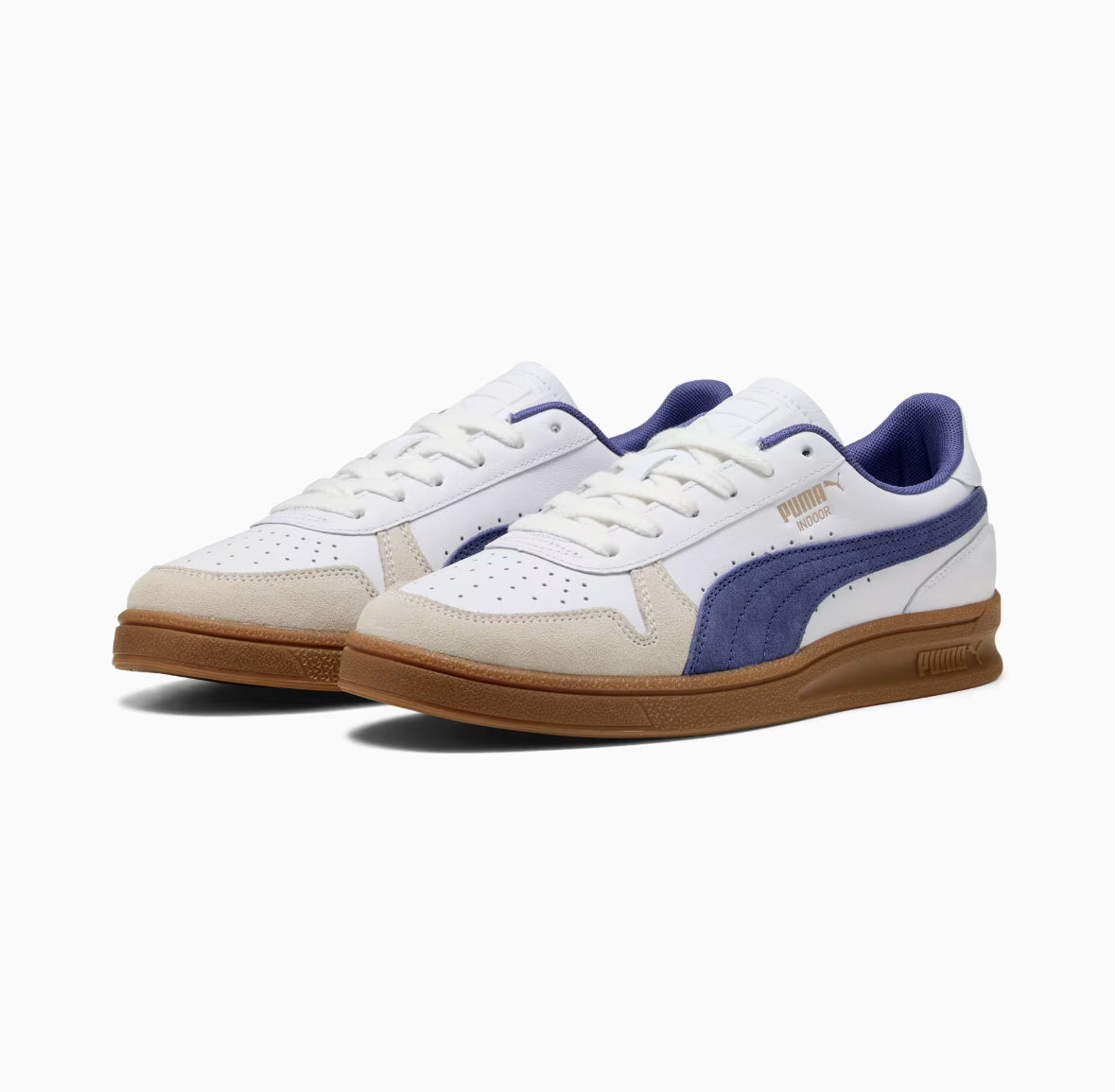 PUMA Indoor White Blue Crystal Gum 401360-06