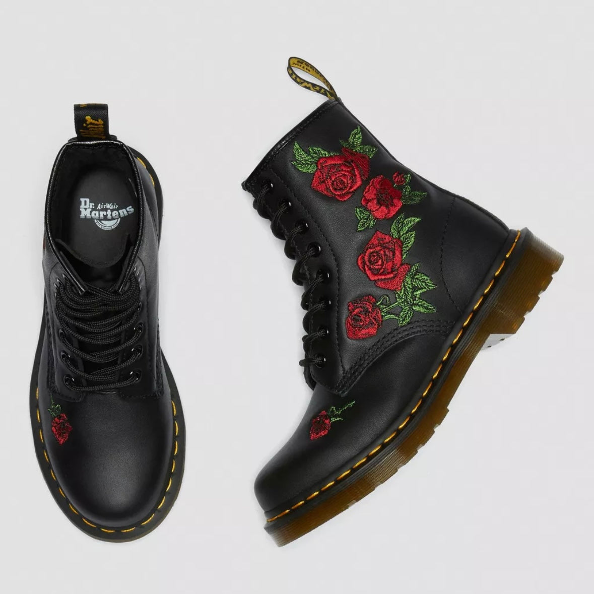 Dr.Martens 1460 Vonda Black Floral Rose 24722001