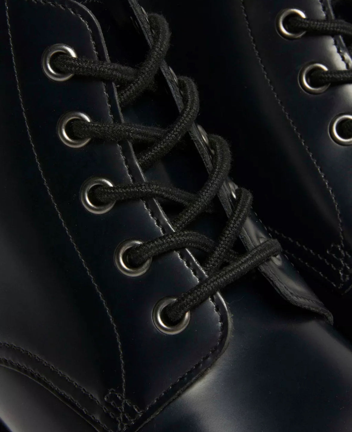 Dr.Martens 5 Loch Ankle Boots Emmeline Black Polished Smooth 32219001
