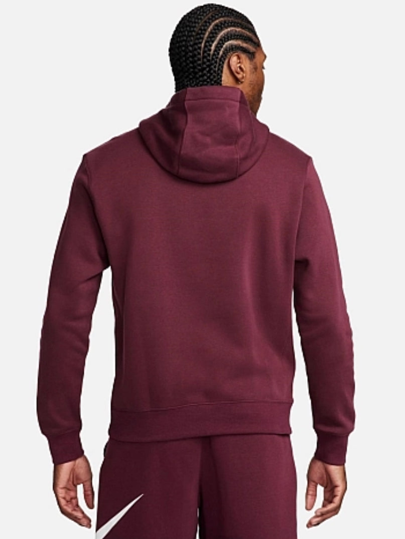 Nike Sportswear Club Pullover Hoodie Fleece Night Maroon BV2654-681