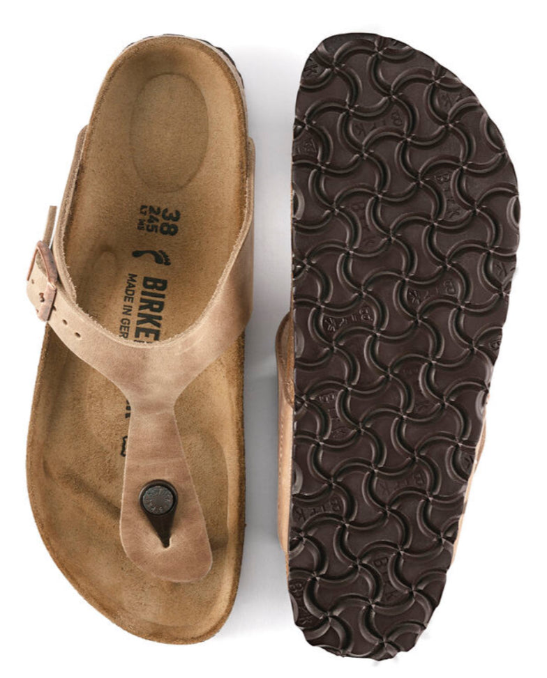 Birkenstock Gizeh Oiled Leather Tabacco 943813