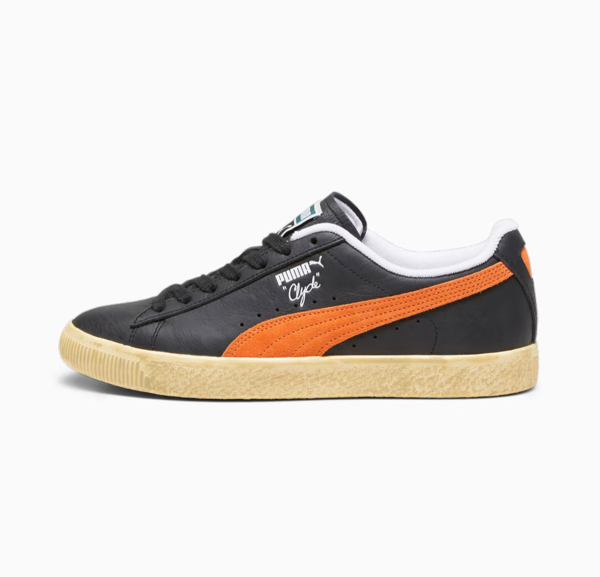 PUMA Clyde Vintage Sneaker black orange 394687-02
