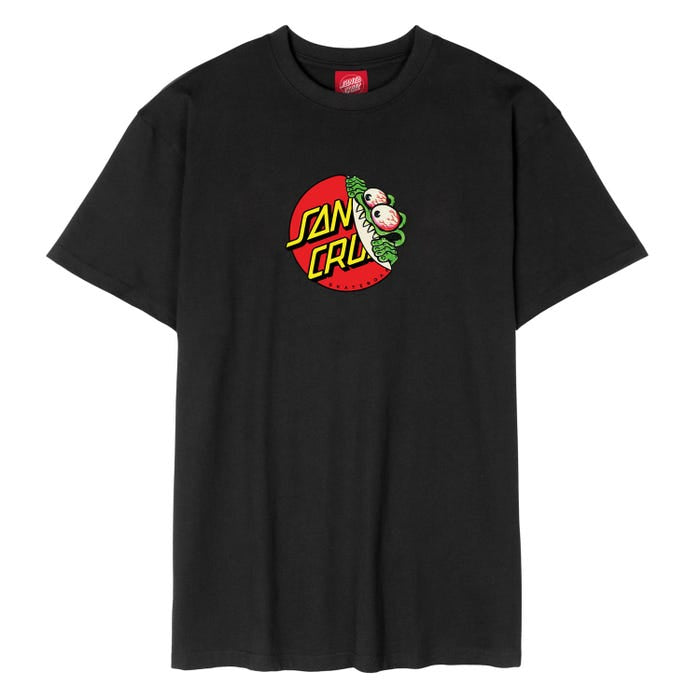 Santa Cruz Beware Dot T-Shirt Black Cobalt Oat