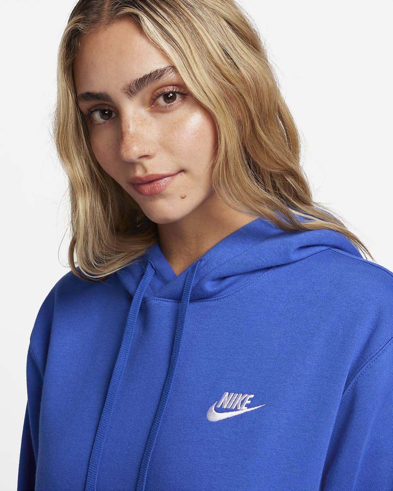 Nike Sportswear Club Pullover Hoodie Fleece Game Royal BV2654-480