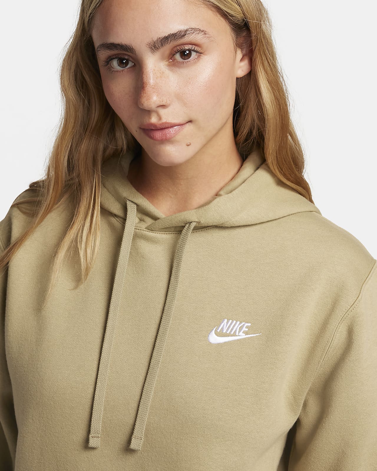 Nike Sportswear Club Pullover Hoodie Fleece Neutral Olive BV2654-276