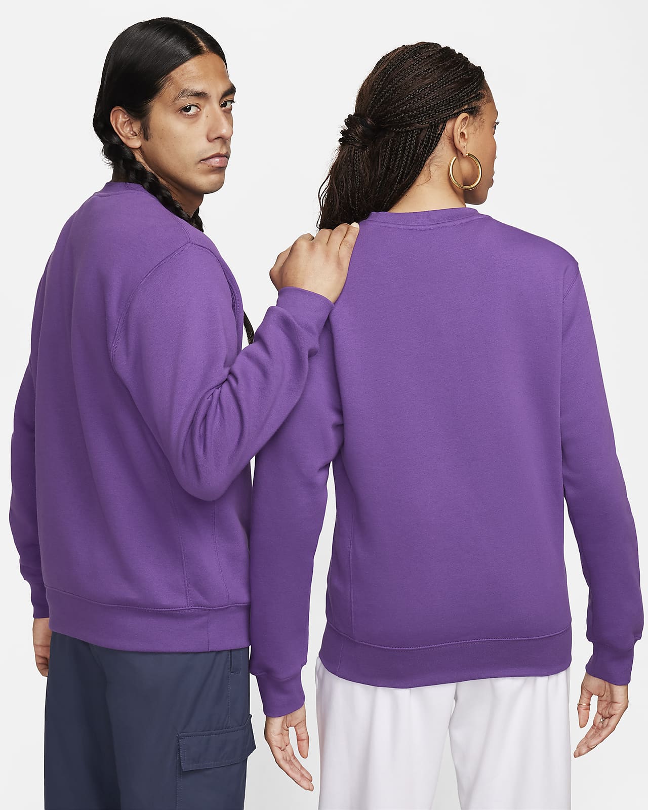 Nike Sportswear Club Sweatshirt Fleece Purple Cosmos BV2662-599
