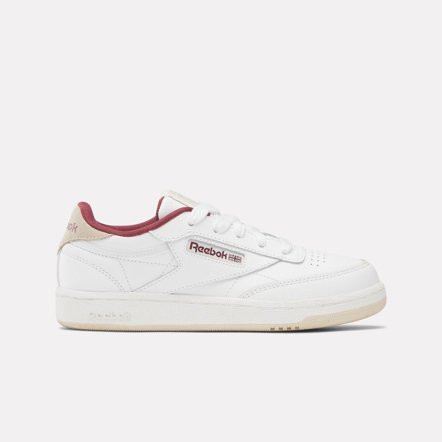Reebok Club C85 white burgundy