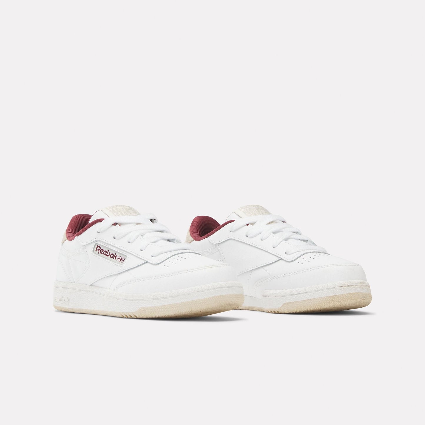 Reebok Club C85 white burgundy