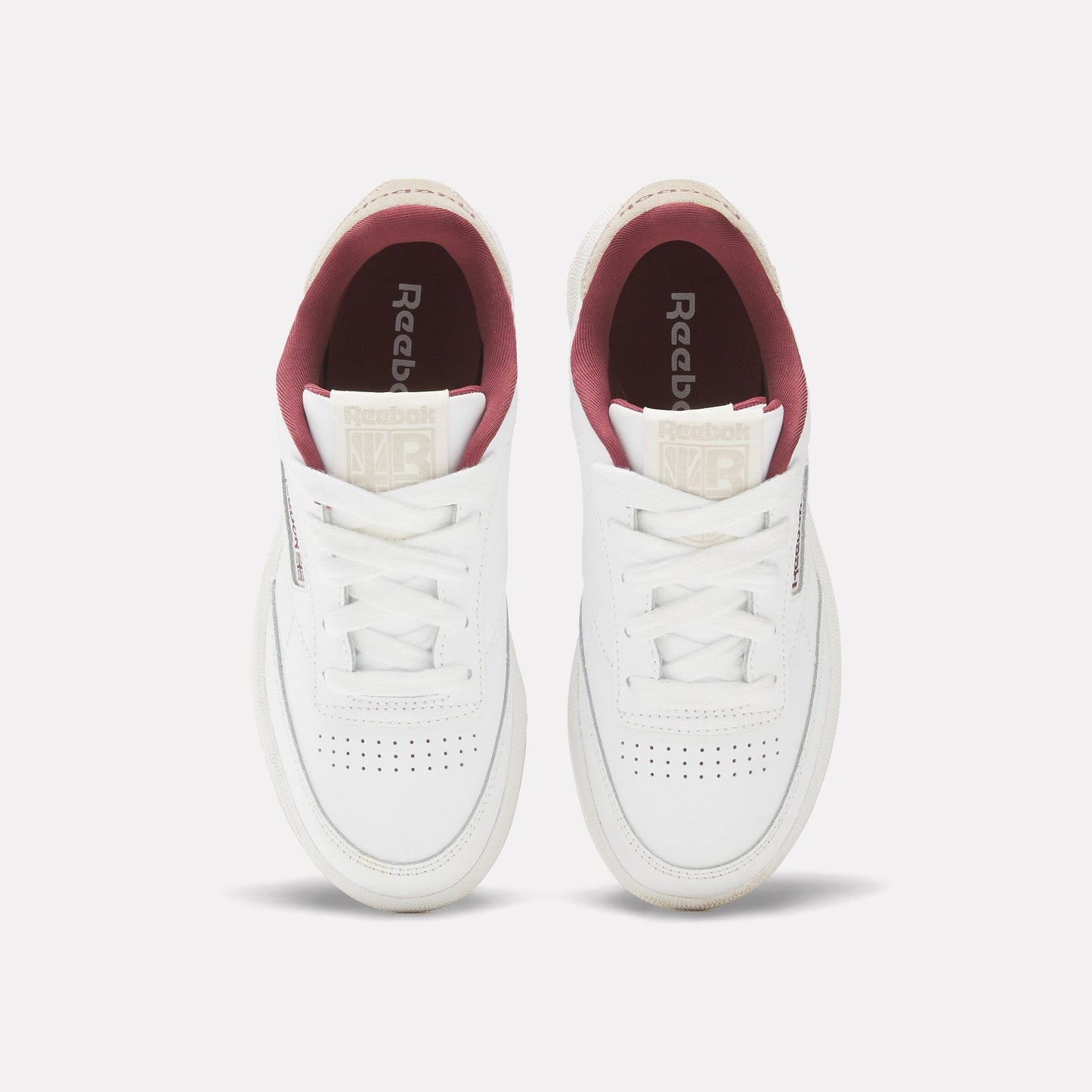 Reebok Club C85 white burgundy