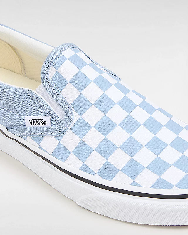 Vans Classic Slip On Checkerboard Color Theory Dusty Blue VN000BVZDSB