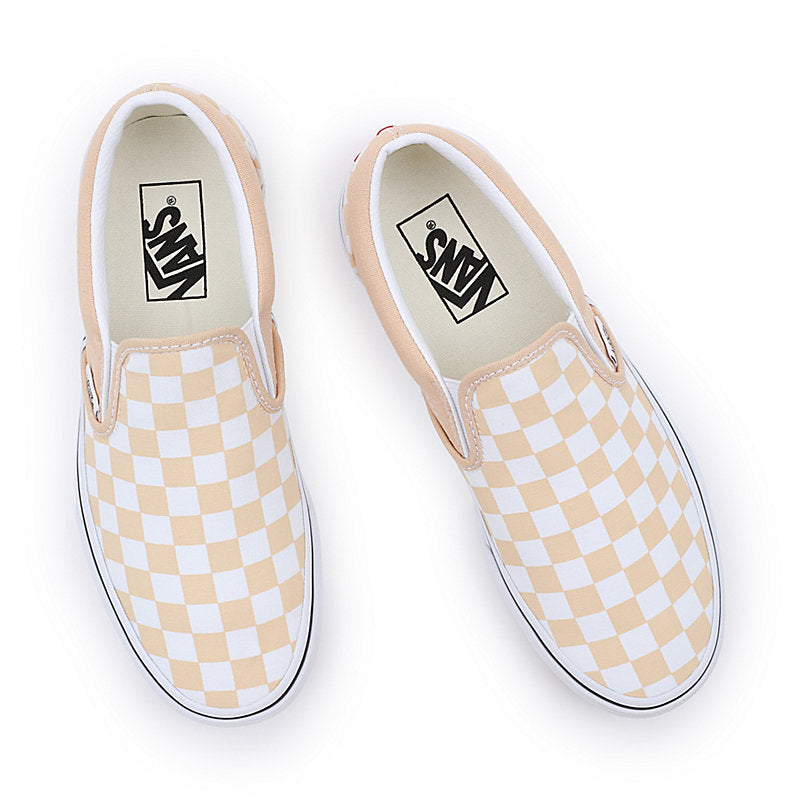 Vans peach clearance checkerboard