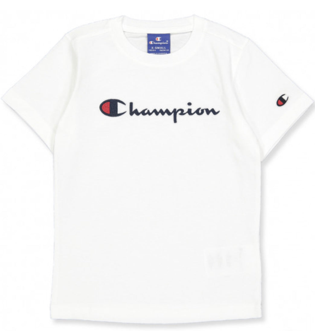 Champion T-Shirt Kids 305381 black white darkred
