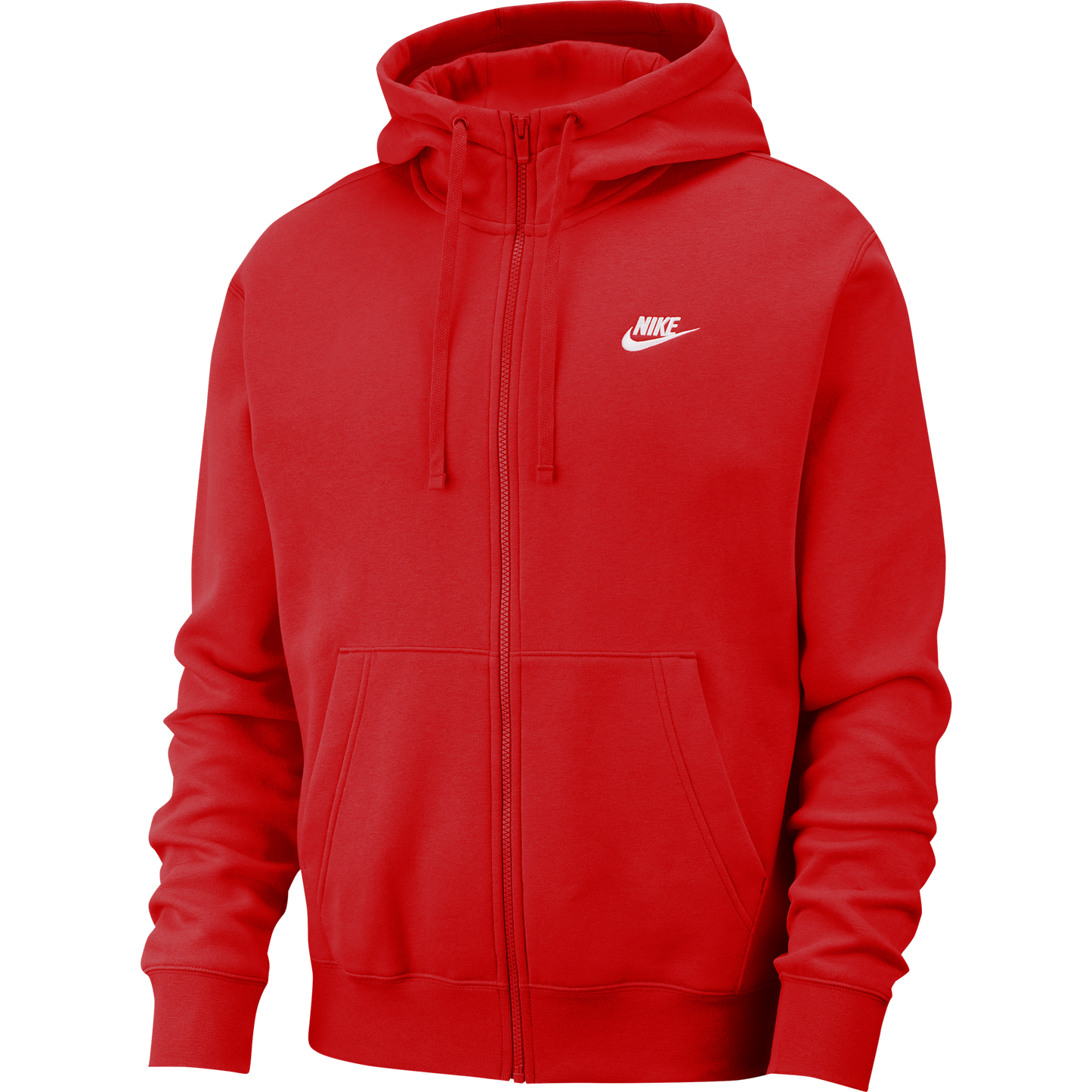 Nike Sportswear Club Full-Zip Hoodie Fleece rot BV2645-657