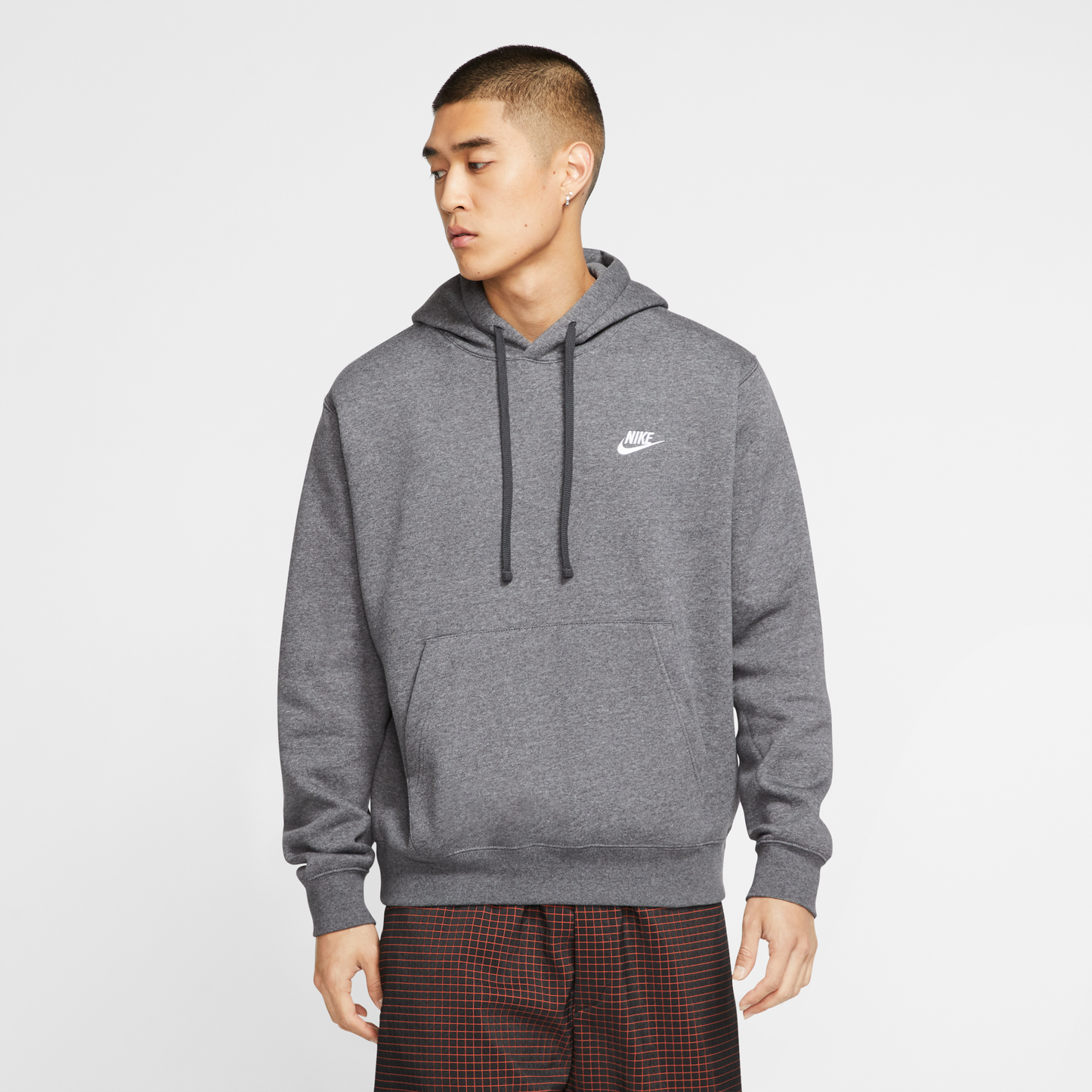 Nike Sportswear Club Pullover Hoodie Fleece anthrazit BV2654-071