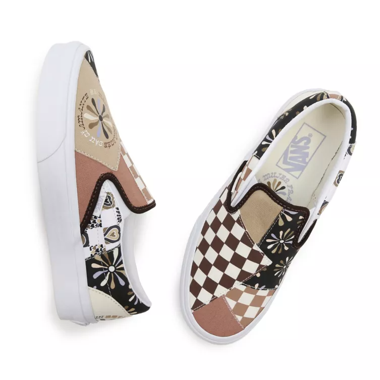 Vans patchwork 2025 slip on