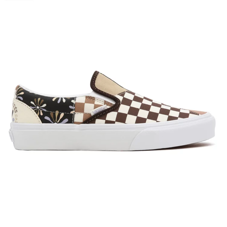 Vans patchwork slip outlet on multi