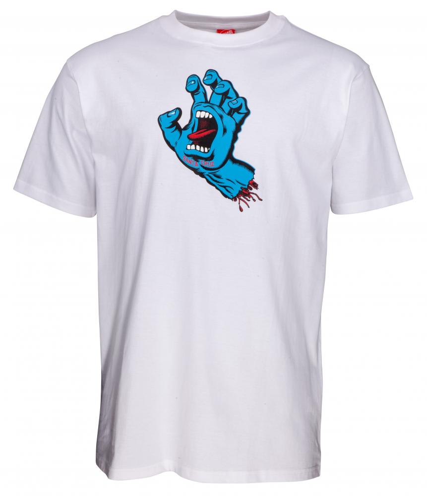 Santa Cruz T-Shirt Screaming Hand weiss
