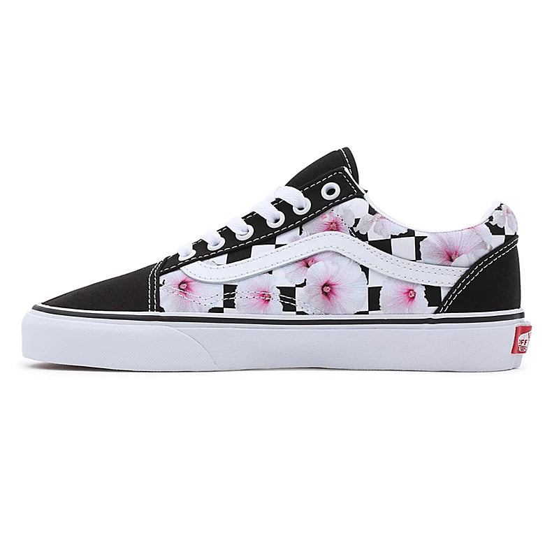 VANS Old Skool Hibiscus Black Checkerboard VN0007NTBM8