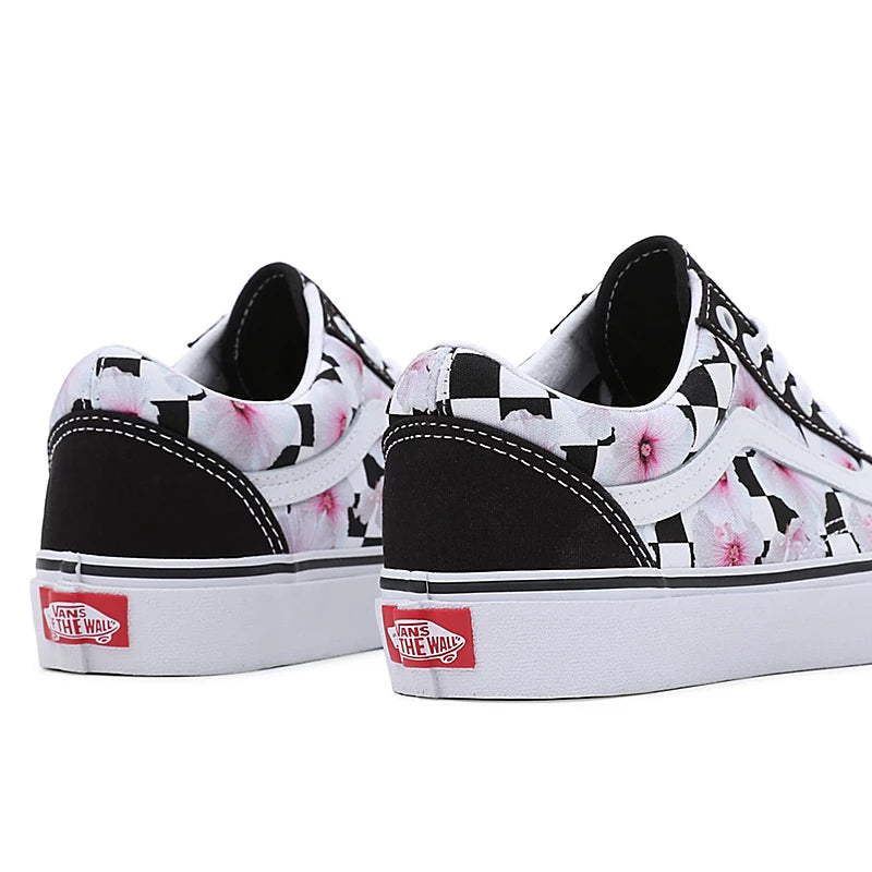 VANS Old Skool Hibiscus Black Checkerboard VN0007NTBM8