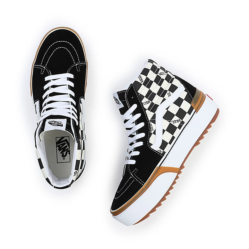 VANS SK8-HI Stacked black white Checkerboard VN0A4BTWVLV